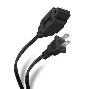 Extension de 3 contactos, de 4 m, negra – Steren