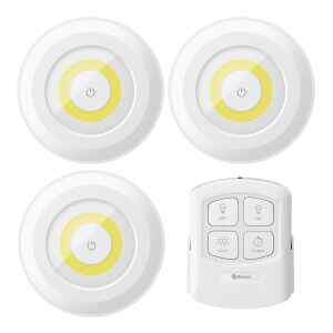 Juego de 3 mini lamparas LED con control remoto – Steren