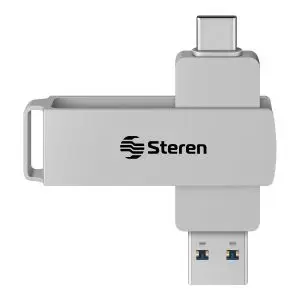 Memoria USB dual, tipo C y A, de 64 GB – Steren
