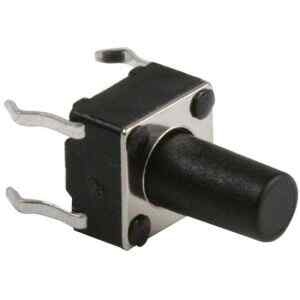 Micro switch, de push, con 4 terminales y vastago largo – Steren