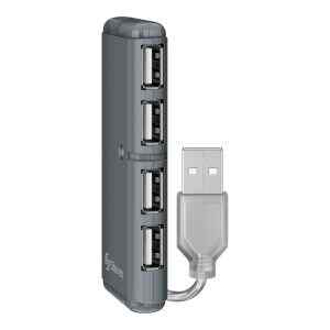 Mini HUB USB ultra delgado de 4 puertos. – Steren