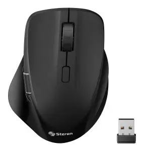 Mouse Bluetooth* / RF, multiequipo con bateria recargable 800 / 1200 / 1600 DPI – Steren