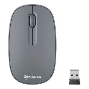 Mouse inalambrico 1 200 DPI, gris – Steren