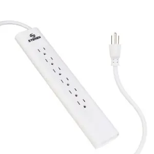 Multicontacto de 6 salidas verticales y cable extra largo – Steren Multicontacto de 6 salidas verticales y cable extra largo – Steren