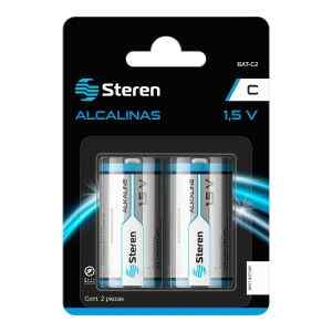 Paquete de 2 pilas alcalinas C – Steren