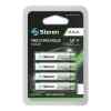 Paquete de 4 pilas recargables de alta capacidad AAA NiMH 1100 mAh – Steren