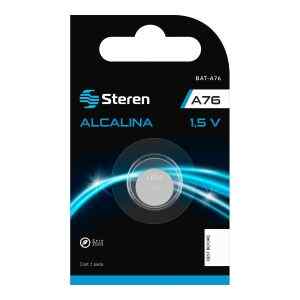 Pila alcalina tipo boton LR44 (A76) – Steren