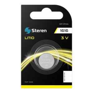 Pila de litio tipo boton CR-1616 – Steren