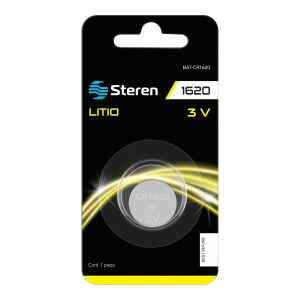 Pila de litio tipo boton CR1620 – Steren