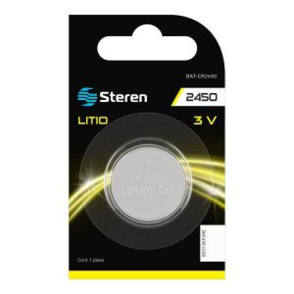 Pila de litio tipo boton CR2450 – Steren