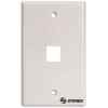 Placa para registro de 1 cavidad, para jack RJ45 CAT 5e y 6, tipo Keystone – Steren