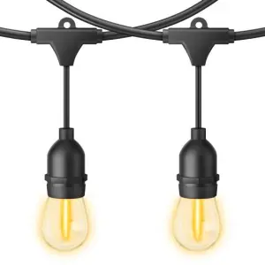 Serie LED vintage de 24 focos para exterior – Steren