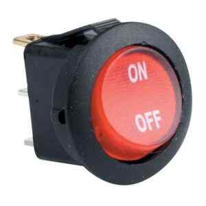 Switch de balancin, de 1 polo, 1 tiro, 2 posiciones (ON-OFF), con piloto, 12 Vcc – Steren