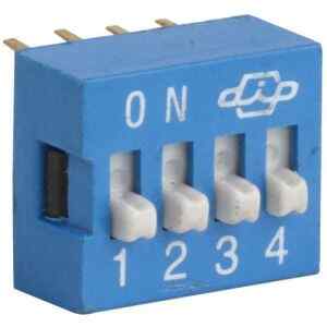 Switch deslizable (Dip Switch) de 4 posiciones – Steren
