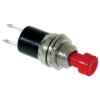 Switch miniatura, de push, normalmente abierto, de 127 Vca, color rojo – Steren