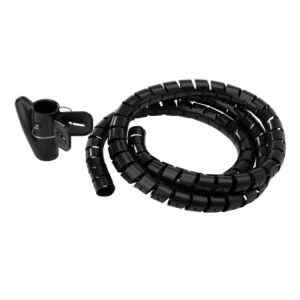Tubo organizador de cables, tipo espiral, negro – Steren