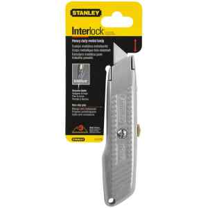 CUCHILLA PROFESIONAL RETRACTIL   LARGO 5-7/8 (150 MM) INCLUYE 3 CUCHILLAS. COLOR GRIS