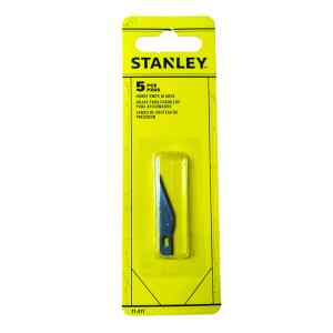 HOJAS DE REPUESTO PARA CUCHILLA DE USO LIVIANO, SET DE 5 PIEZAS, GROSOR DE 508 MILIMETROS. MARCA STANLEY