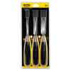 JUEGO DE 3 FORMONES, SERIE 5000, 1/2, 3/4, 1 PULGADAS ANCHO-HOJA, 12, 19, 25 MILIMETROS. MARCA STANLEY