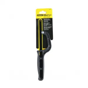 MINI ARCO DE SIERRA PLASTICO, LARGO DE HOJA DE 10 PULGADAS, 254 MILIMETROS. MARCA STANLEY