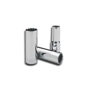 COPA/DADO/CUBO LARGOS EN PULGADAS, 12 PUNTOS, RAIZ DE 1/2, MEDIDA DE 1/2 PULGADAS. MARCA STANLEY