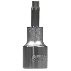 COPA/DADO/CUBO DE PUNTA TORX, RAIZ 1/2 PULGADA, MEDIDA T-40. MARCA STANLEY