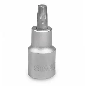 COPA/DADO/CUBO DE PUNTA TORX, RAIZ 1/2 PULGADA, MEDIDA T-60. MARCA STANLEY