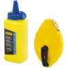 JUEGO DE TIRA LINEAS/TIZAS LINEAS, CARRETEL DE CUERDA DE TIZA, CON BOTE DE 1 ONZA. MARCA STANLEY