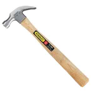 MARTILLO MANGO DE MADERA, CABEZA OCTAGONAL, TIPO CURVO, 7 ONZAS 199 GRAMOS. MARCA STANLEY