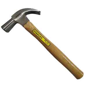 MARTILLO MANGO DE MADERA, CABEZA CONICA, TIPO CURVO, 20 ONZAS 568 GRAMOS. MARCA STANLEY