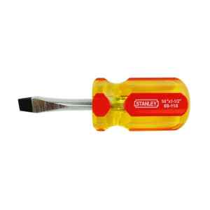 DESTORNILLADOR PRO, PUNTA ESTANDAR, ANCHO DE PUNTA 1/4 PULG, LARGO BARRA 1-1/2 PULG, LARGO TOTAL 6-3/4 PULG. STANLEY