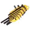 JUEGO DE 8 LLAVES HEXAGONALES/ALLEN CORTAS DE 1.5, 2.0, 2.5, 3.0, 4.0, 5.0, 5.5 Y 6.0 MILIMETROS . MARCA STANLEY