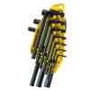 JUEGO DE 10 LLAVES HEXAGONALES/ALLEN DE 1.5, 2.0, 2.5, 3.0, 4.0, 5.0, 5.5, 6.0, 8.0 Y 10.0 MILIMETROS . MARCA STANLEY.