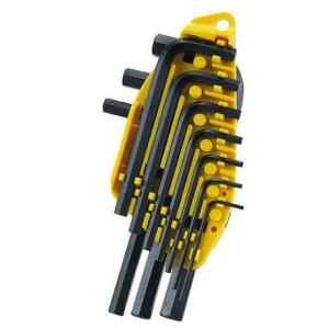 JUEGO DE 10 LLAVES HEXAGONALES/ALLEN DE 1.5, 2.0, 2.5, 3.0, 4.0, 5.0, 5.5, 6.0, 8.0 Y 10.0 MILIMETROS . MARCA STANLEY.