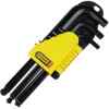 JUEGO DE 9 LLAVES HEXAGONALES/ALLEN LARGAS CON PUNTA REDONDA, LARGAS, AMETRICAS, DE 1.5 A 10 MM. MARCA STANLEY