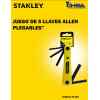 JUEGO 5 LLAVES HEXAGONALES/ALLEN, PLEGABLES,SAE DE 3/16, 7/32, 1/4, 5/16 A 3/8 PULGADAS. MARCA STANLEY