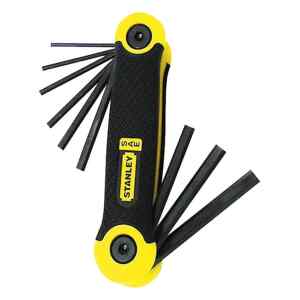 JUEGO DE 9 LLAVES HEXAGONALES/ALLEN PRO, PLEGABLES, 5/64, 3/32, 7/64, 1/8, 9/64, 5/32, 3/16, 7/32 Y 1/4. MARCA STANLEY