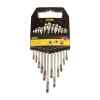 JUEGO 12 LLAVES COMBINADAS MILIMETRICAS, DE 7, 8, 9, 10, 11, 12, 13, 14, 15, 16, 17, 19 MM, 12 PUNTOS. MARCA STANLEY