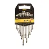 JUEGO 12 LLAVES COMBINADAS MILIMETRICAS, DE 7, 8, 9, 10, 11, 12, 13, 14, 15, 16, 17, 19 MM, 12 PUNTOS. MARCA STANLEY