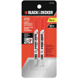 CUCHILLA DE SIERRA CALADORA PARA CORTAR METAL DE 18 DPP X 3 DE LARGO. MARCA BLACK AND DECKER