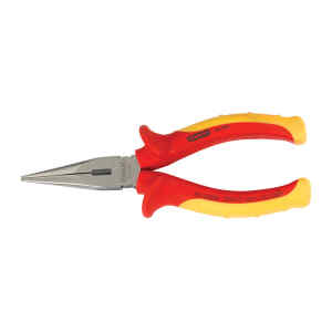 ALICATE MAXSTEEL VDE 1000V, DE PUNTA LARGA, LARGO DE 8-1/4 PULGADAS, 210 MILIMETROS. MARCA STANLEY