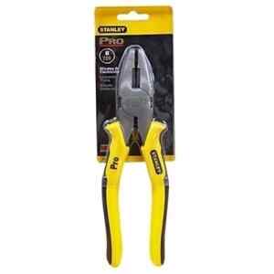 ALICATE PRO DE ELECTRICISTA, LARGO DE 8 PULGADAS, ANCHO DE 2-2/5 PULGADAS, ANCHO DE PUNTA DE 3/4 PULG. MARCA STANLEY