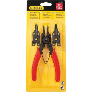 ALICATE MULTIPLE PARA ANILLOS DE RETECION, CON 4 PUNTAS, LARGO DE 6 PULGADAS. MARCA STANLEY