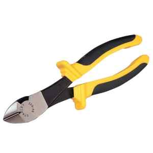 ALICATE PRO DE CORTE DIAGONAL, ALTO PODER, LARGO 8 PULG, ANCHO DE 2-4/11 PULG, ANCHO DE PUNTA 1/2 PULG. MARCA STANLEY