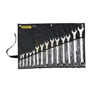 JUEGO 14 LLAVES COMBINADAS, DE 10, 11, 12, 13, 14, 17, 19, 21, 22, 23, 24, 26, 30 Y  32 MM, 12 PUNTOS. MARCA STANLEY