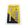 JUEGO DE 10 PIEZAS, COPAS EN MILIMETROS, RAIZ DE 3/8 PULG, CON RATCHET, EXTENSION Y PORTACOPAS. MARCA STANLEY