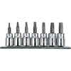 JUEGO DE 7 PUNTAS TORX, RAIZ DE 3/8 CON PORTACOPAS. MARCA STANLEY