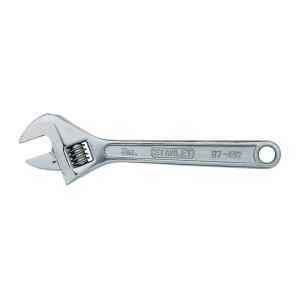 LLAVE AJUSTABLE DE CANGREJO CROMADA, LARGO 8 PULGADAS, APERTURA DE 15/16 PULGADAS, PESO DE 7.4 ONZAS. MARCA STANLEY