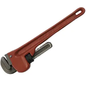 LLAVE DE TUBO, STILLSON, LARGO DE 12 PULGADAS, APERTURA DE 2-3/8 PULGADAS, PESO DE 2.4 LIBRAS. MARCA STANLEY