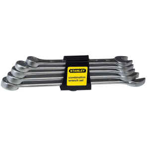 JUEGO  5 LLAVES COMBINADAS MILIMETRICAS, DE 10, 11, 12, 13 Y 14 MILIMETROS, 12 PUNTOS. MARCA STANLEY